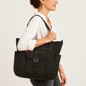 Hedgren Ramble Tote Bag 13.3” Laptop Sustainable Nylon RFID Black